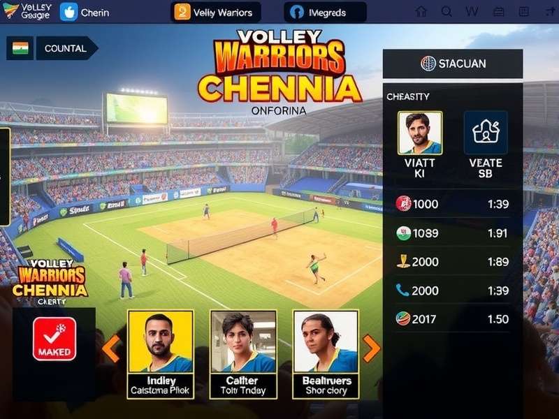 Volley Warriors Chennai character customization options